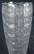 MASSIVE CUT CRYSTAL VASE
