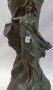 LARGE ART NOUVEAU SPELTER VASE
