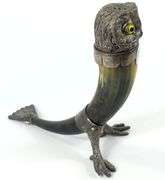 COW HORN DRINKING VESSEL
