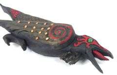 FOLK ART HAND-CARVED CROW