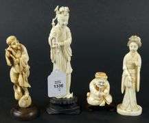4 IVORY CARVINGS