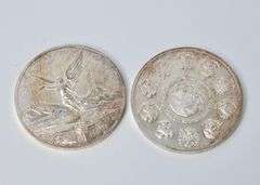 TWO .999 SILVER 5OZ COINS
