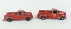 4 LONDON TOY FIRE TRUCKS