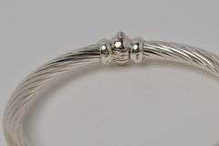 STERLING AND GOLD BANGLE