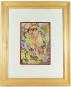 TWO ARTHUR LIDSTONE FLORAL STUDIES