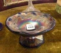THREE PIECES OF CARNIVAL GLASS