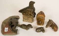 6 STONE CARVINGS