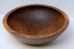 TURNED WOOD BOWL