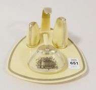 ART DECO BAKELITE CONDIMENT SET