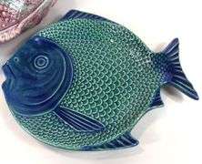 TWO FISH SERVING DISHES