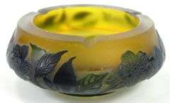GALLE GLASS ASHTRAY
