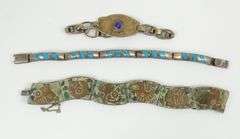 5 STERLING SILVER BRACELETS
