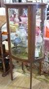 ENGLISH MAHOGANY VITRINE CABINET