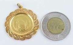 GOLD COIN PENDANT