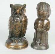 4 CAST METAL COIN BANKS