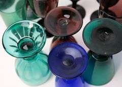ANTIQUE COLOURED GLASSES