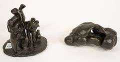 2 IAN TROWELL BRONZE SCULPTURES