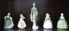 FIVE ROYAL DOULTON FIGURINES