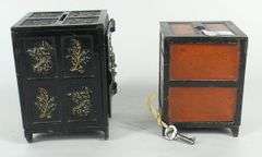2 ANTIQUE SAFE BANKS