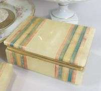 GLASSWARE, PORCELAIN, ONYX, ETC.