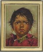 PAIR LUIGI ALMATO PORTRAIT OILS