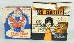 2 TOY BANKS IN BOXES