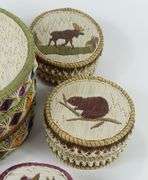5 BIRCHBARK & QUILL BOXES