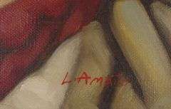 PAIR LUIGI ALMATO PORTRAIT OILS