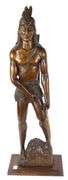 HAND-CARVED WOOD FIGURE
