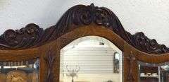 EXCEPTIONAL MCLAGAN LEAD GLASS WALL CABINET