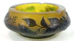 GALLE GLASS ASHTRAY