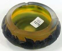 GALLE GLASS ASHTRAY