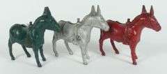 3 CAST IRON COIN BANKS