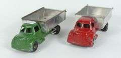 2 LONDON TOY DUMP TRUCKS