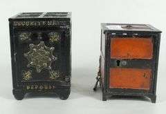 2 ANTIQUE SAFE BANKS