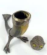 COW HORN DRINKING VESSEL