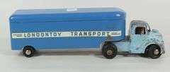 2 LONDON TOY TRACTOR TRAILERS