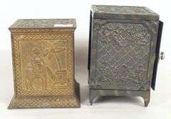 2 CAST IRON SAFE BANKS