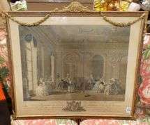 18TH CENTURY FRENCH COLOURED ENGRAVING