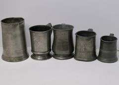 EARLY 19TH CENTURY PEWTER