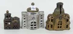 3 CAST IRON BANKS