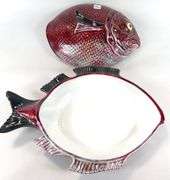 TWO FISH SERVING DISHES