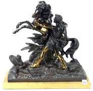 IMPRESSIVE SPELTER SCULPTURE