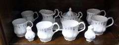 ROYAL ALBERT "MEMORY LANE" TEA AND COFFEE SERVICE