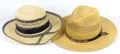 TWO STRAW HATS