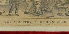 SET OF THREE 18TH CENTURY HUMOROUS DENTAL PRINTS