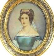2 MINIATURE PORTRAIT PAINTINGS