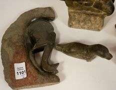6 STONE CARVINGS