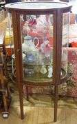ENGLISH MAHOGANY VITRINE CABINET