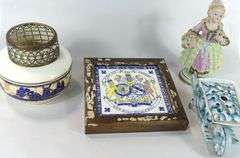 POTTERY, COOKIE JAR, TILE, ETC.